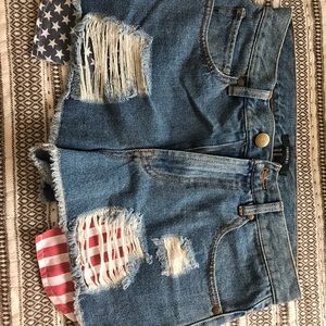 Forever 21 American Flag Shorts